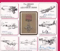 DM1e Air Force Cross Signed by 7 Winners of the Air Force Cross. 10 Apr 84 Jersey Air Force Cross