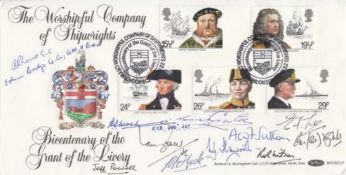 Benham Maritime Heritage FDC Signed 11, T Gould VC, I Fraser VC, Holders Plus. 16th Jun 82