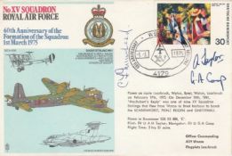 15 Sqn Signed C F Muirhead Joined No 15 Sqn Pilot WW1 losing an eye in combat 1918. 1 3 1975 Weeze