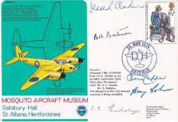 Rare MAM4d Special Signed Cheshire VC, Bateson, R A Chisholm Battle of Britain. 25 Nov 1975 Hatfield