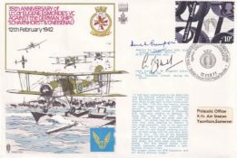 2RN4c German ships Scharnhorst and Gneisenau Signed Kingsmill Pilot in attack. 12 Feb 77 - BFPS 1563