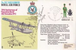 RAF8 Operation Touch Signed by Capt Klaus Scholtz KC Oakleaves Cdr U - 159. 8th Nov 1972 30th