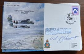 WW2 US fighter ace Doll McClymonn signed Douglas Boston bomber cover B34. Good condition. All