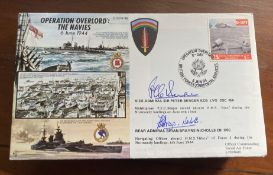 WW2 D Day veterans Admiral Sir Peter Berger DSO HMS Ajax, Admiral Brian Brayne Nicolls DSO HMS