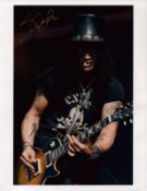 Slash signed 10x8 inch colour photo. Good condition. All autographs come with a Certificate of