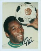 Pele (1940-2022), legendary Brasilian footballer. An original signed 10x8 inch photo from a 