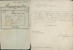 Charles William Ferdinand Duke of Brunswick (1735-1806) ALS dated 24th Feb 1801 comes with 19th
