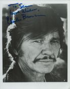 Charles Bronson signed 10x8 Inch photo. Was an American actor. Dedicated. Good condition. All