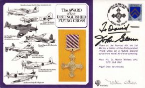 DM2 The Award of DFC Signed M Withers DFC John Glenn astronaut WW11 Ace. 12 Jun 84 The Award of