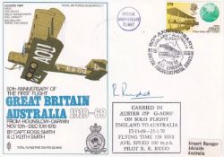 SC11c Flown Great Britain to Australia signed by Auster pilot R. E. Rudd. 100 issued. 12 Nov 69 BFPS