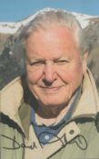 David Attenborough signed 6x4 inch colour photo. Good condition. All autographs come with a
