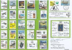 DM20e Freedom of the Falkland Islands Cover Signed 3 Involved in the War. 8 Dec 94 Port Stanley