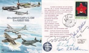 AC20 40th Anniv VJ Day Signed by 4 Pilots on the shooting down of Admiral Isokuru. 15 Aug 85