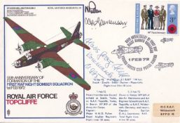 Sc26 RAF Topcliffe Signed by Hans-Georg Hess U Boat Commander U- 995. 1 Feb 72 BFPS 1280 RAF