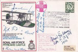 SC23 RAF Pitreavie Castle Signed by 3 Luftwaffe Pilots Hans Rossbach Series (14). 6 Feb 71 BFPS 1161