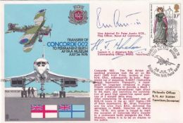 RN25c Transfer of Concorde 002 to FAA Museum Double Signed. 26 Jul 76 BFPS 1548 Transfer of Concorde
