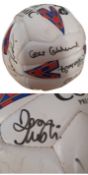 Multi Signed Mitre Cosmic football by Aston Villa team late 1990's includes signatures of Dion