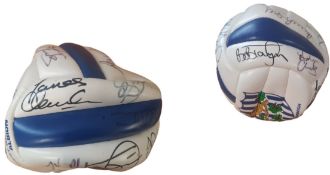 West Bromwich Albion multi signed football from the 1990's includes signatures of Bob Taylor, James