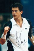 Tennis Tim Henman signed 12x8 inch colour photo. Good condition Est.