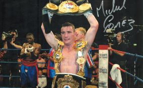 Michael Gomez signed 12x8inch colour photo. Good condition Est.