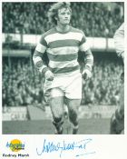 Football Rodney Marsh signed 10x8 inch black and white Autographed Editions photo with bio on