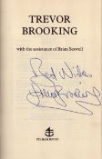 Trevor Brooking signed hardback book titled an Autobiography signature on the inside title page.