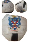 Fulham F.C multi signed includes Craven Cottage legends. May yield good value. Good condition Est.
