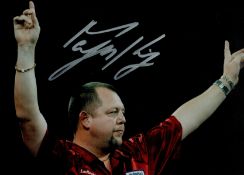 Darts Mervyn King signed 12x8 inch colour photo. Good condition Est.
