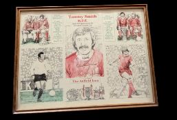 Tommy Smith signed montage photos. Mounted and framed. Measures 17x13 inch appx. Good condition