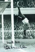 Football Bob Wilson signed 12x8 inch black and white photo. Good condition Est.