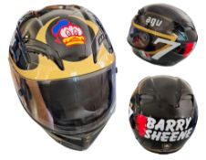 Barry Sheene AGV X3000 limited edition replica helmet. Unsigned. Good condition Est.