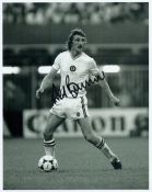 Football Des Bremner signed 10x8 inch black and white photo pictured in action for Aston Villa. Good