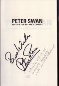 Peter Swan signed hardback book titled Setting the Record Straight signature on the inside title
