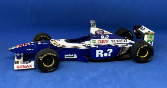 Williams FW19 1:18 scale model car. NO PACKAGING. Some loose parts. Good condition Est.