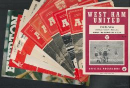 Official vintage Match Day programme collection of approx 10 programmes from various clubs around