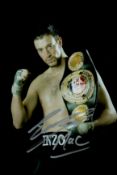 Boxing Enzo Maccarinelli signed 12x8 inch colour photo. Good condition Est.
