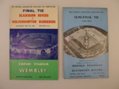 2 x FA Cup 1960 programmes comprising 1 x Final Blackburn Rovers Vs Wolverhampton Wanderers May 7