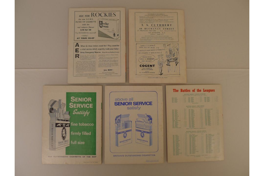 5 x Scottish League Home Inter-League International programmes from 1958 to 1966 comprising 1 x - Image 2 of 5