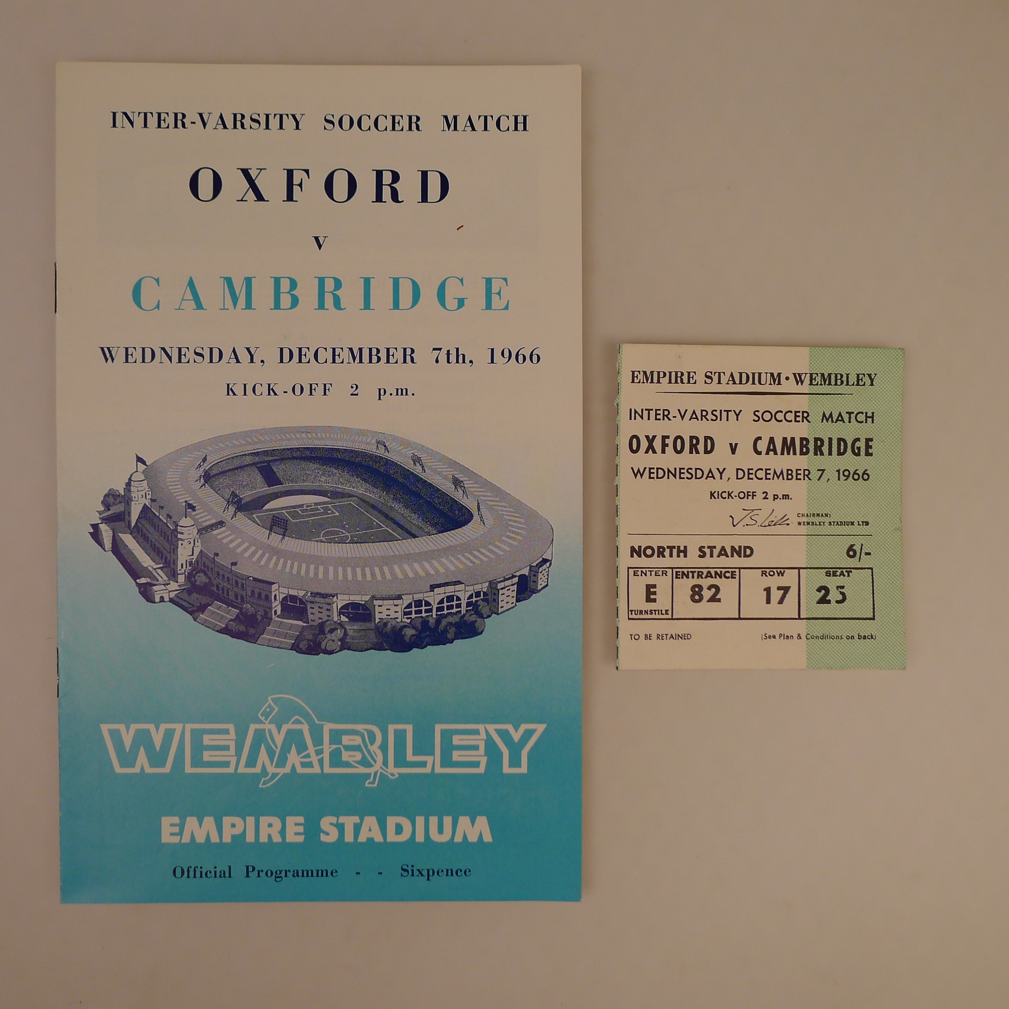 5 x Inter-Varsity Oxford University Vs Cambridge University programmes 1955 to 1966 all played at - Image 4 of 5