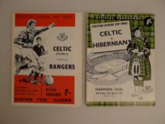 2 x Scottish League Cup Final 1969 and 1970 programmes comprising 1 x Celtic Vs Hibernian April 5