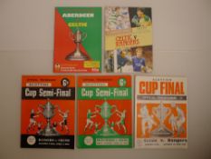 5 x Scottish FA Cup Final and Semi Final programmes 1960 to1989 comprising 1 x Rangers Vs Celtic