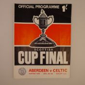 1 x Scottish FA Cup Final 1967 programme Aberdeen Vs Celtic April 29 1967 Final at Hampden Park, has