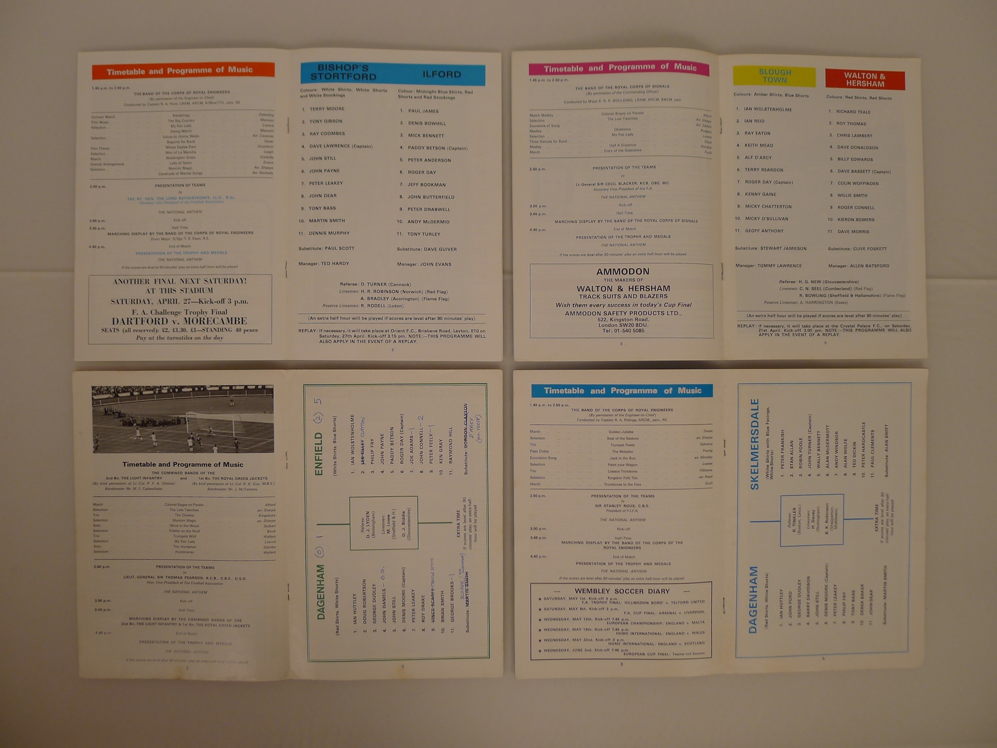 10 x FA Amateur Cup Final and Semi Final programmes from 1968 to 1974 (The Last FAAC Final) - Image 3 of 5