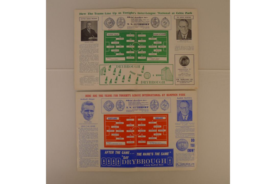 5 x Scottish League Home Inter-League International programmes from 1958 to 1966 comprising 1 x - Image 4 of 5