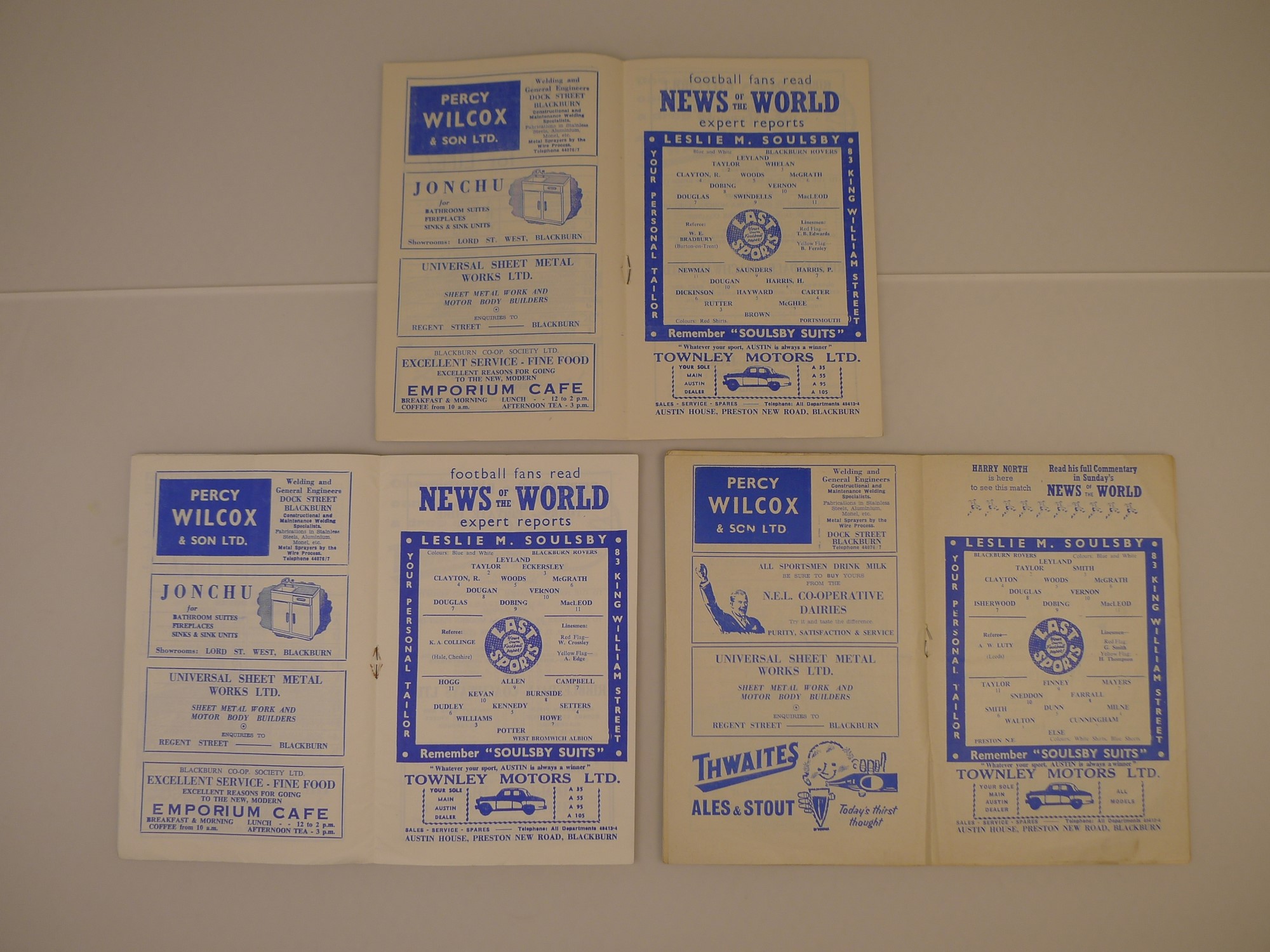 5 x Blackburn Rovers 1959 football programmes, Vs Preston North End Oct 3 1959, Vs Sheffield - Image 3 of 4