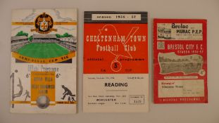 3 x FA Cup 1956 / 1957 programmes comprising 1 x Semi Final Aston Villa Vs West Bromwich Albion