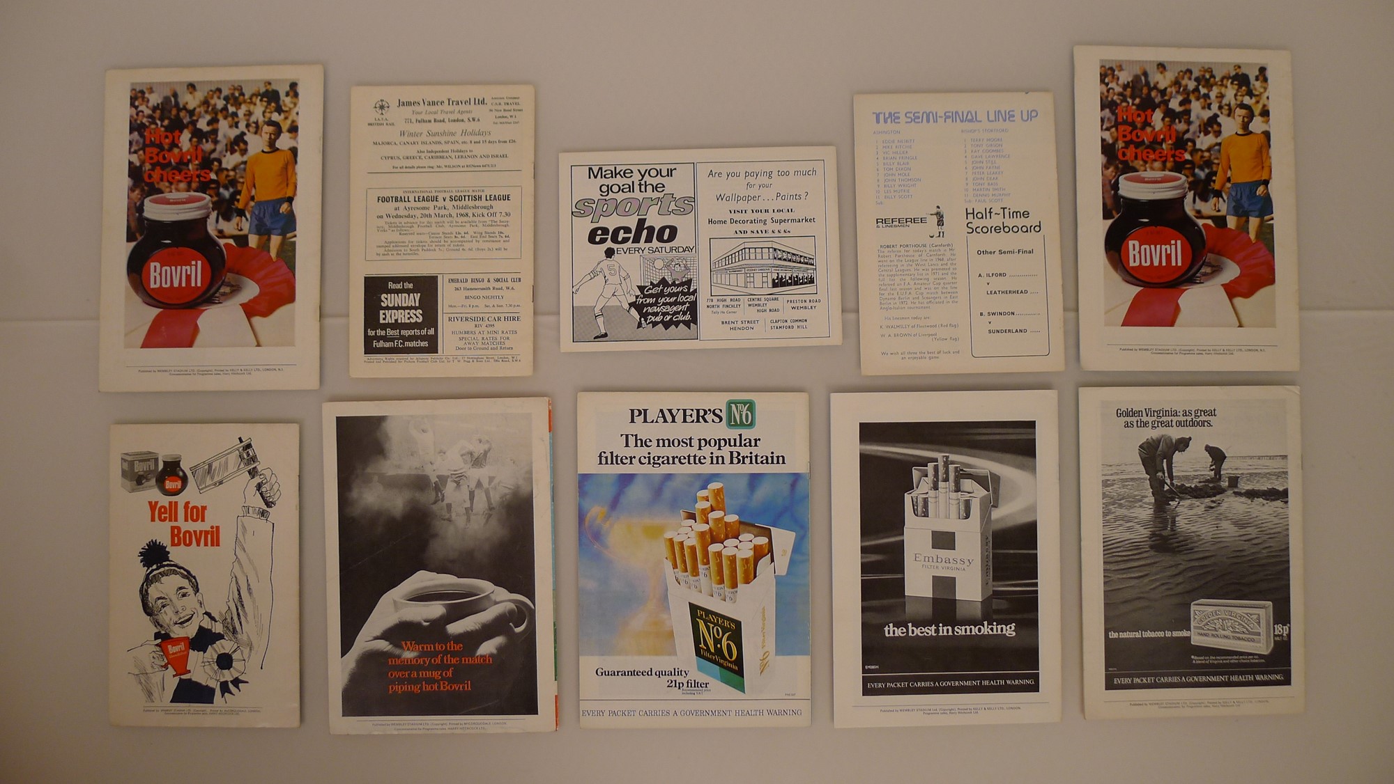 10 x FA Amateur Cup Final and Semi Final programmes from 1968 to 1974 (The Last FAAC Final) - Image 2 of 5