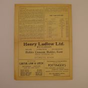 1 x Bromley 1948-49 Athenian League Season football programme, Vs Barnet Sept 4 1948, has feint