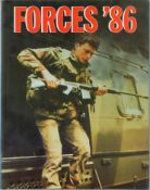 Forces '86 hardback book. UNSIGNED. We combine shipping on all lots. Single book £5.99 UK, £7.99