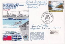 Shooting Down of an Enemy Aircraft from Catapult Ship Signed 2 Luftwaffe Pilots. 3 Aug 81 - BFPS